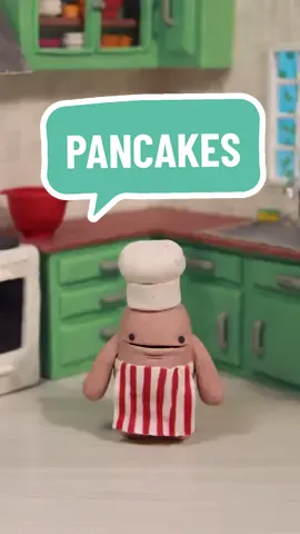 Clay boy making me some pancakes 🥰🥞 #animation #stopmotion 