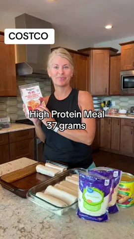 COSTCO Meal!!!! High Protein chicken burritos. 37grams PROTEIN and 13 Net Carbs! Super EASY meal! #fypage #KitchenHacks #cookingathometiktoktv #cooking #cooking #cook #costco #roadto10k @Costco Wholesale 