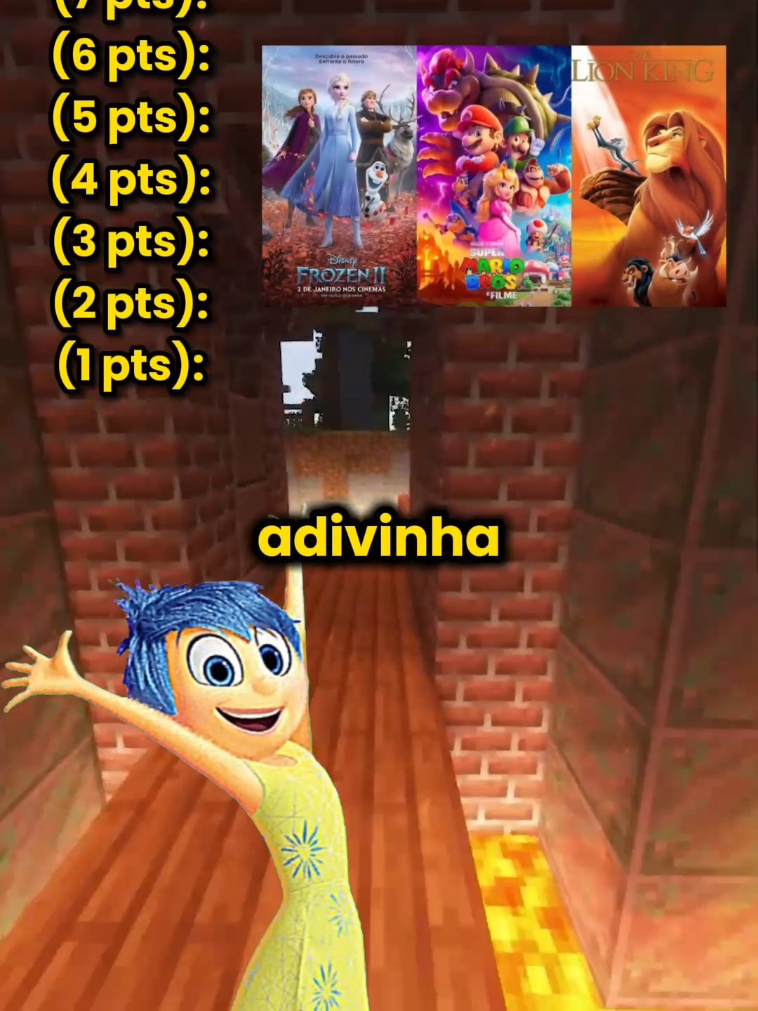 Adivinhe o Filme de Animação pelas Dicas!! #quiz #divertidamente #brincadeiras #jogos