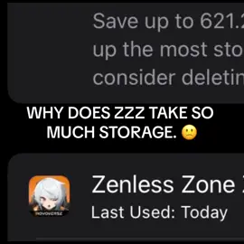 Does anyone have a solution to this. I cant deal with these living conditions on a 64gb phone 🥶#zenlesszonezero #genshin #hoyoverse #hsr 