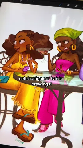 every hair type deserves some shine 👩🏽‍🦱✨✏️ #crownact #characterdesigner #characterdesign #artistsoftiktok #animationartist #girlsinanimation #drawing #blackgirlhair #naturalhair #curlyhair