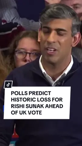 Just hours before the UK is set to cast its vote on who will be its next Prime Minister, polling has predicted a catastrophic loss for Rishi Sunak and the Conservatives. If the YouGov polling is to be believed, Sir Kier Starmer’s Labour Party is set to secure the biggest majority by any party since 1832.  #rishisunak #tories #ukelection #labor #vote 
