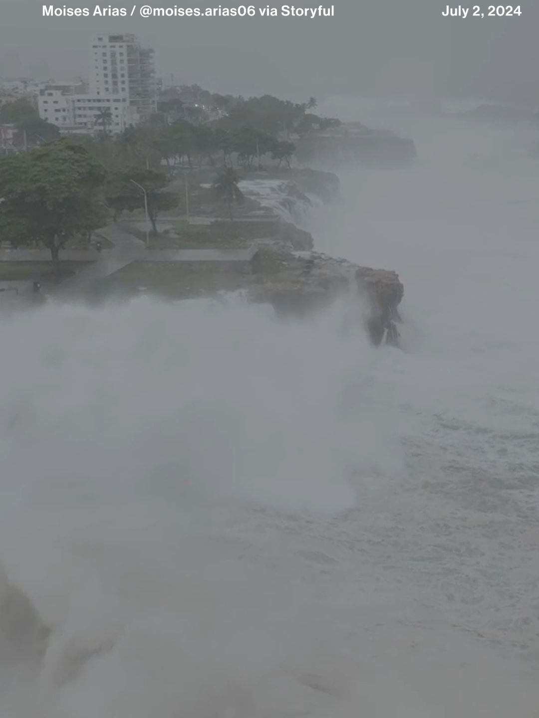 Hurricane Beryl is slamming Jamaica with life-threatening impacts. As of Wednesday evening, Beryl remains a Category 4 storm, with winds now at 130 mph as it starts its push away from Jamaica, still passing near the southwest corner of the island. #hurricane #beryl #storm #weather