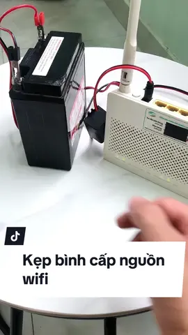 Cấp nguồn cho modem wifi khi mất điện khá tiện lợi. #capcapnguonwifi #capcapnguonrouter #daycapnguonwifi #capnguonchowifi #kepbinhchowifi 