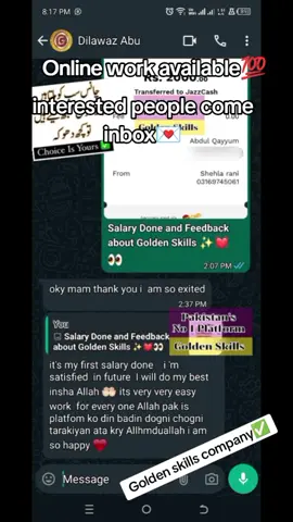 GOLDEN SKILL COMPANY  PROVIDE ONLINE WORK  ARE AVAILABLE FOR YOU INTERESTED PEOPLE COME INBOX💯✅💌 #online #foryou #tiktokvideo #viralvideo #foryou #pnw #goldenskill #goldenskill #imrankhanzindabad #dailyearning #rajpoot #rajpoot #pnyyyyyyyyyyyyyyyyyyyyyyy #tiktokvideo #online #pnyyyyyyyyyyyyyyyyyyyyyyy #imrankhanzindabad #pnw #mentionized #mentionizedviews @Alizeh Shah @Ducky Bhai @J M 🥀 @Kanwalay🎶 @Lishay 