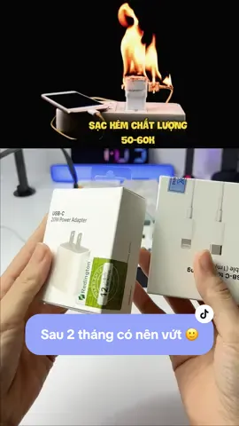 Lên clip công tâm cho ae sau 2 tháng sử dụng luôn 🙂 #sacnhanh #sacnhanh20w #sacnhanhiphone #sacnhanhiphone20w 
