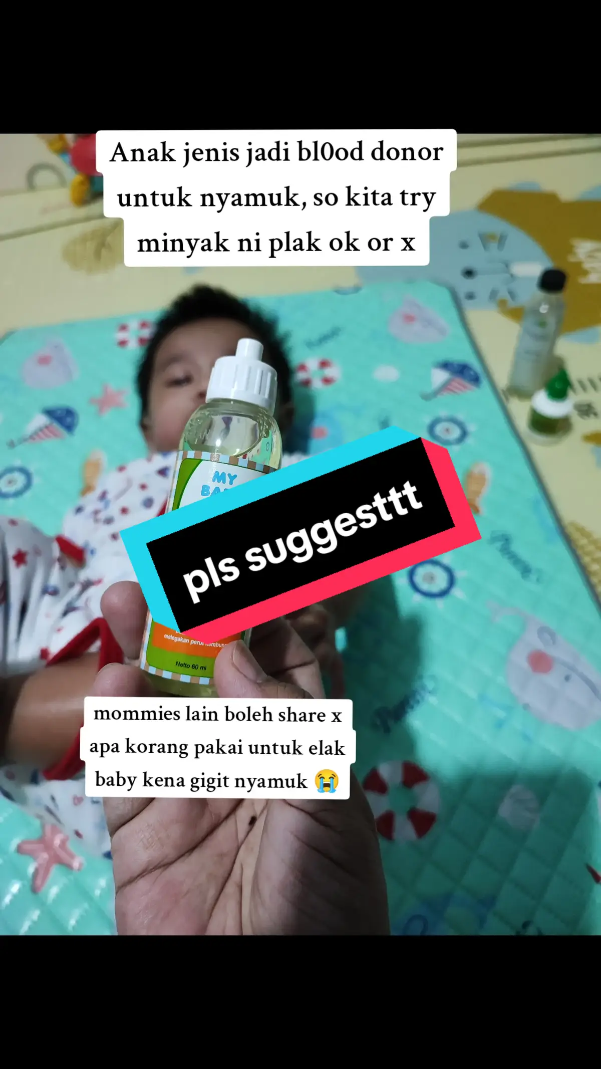 dah 4 jenis minyak telon ada kt rumah ni. mosq patch lagila haremm xjalan. any suggestion plsss #fyp #babytiktok #baby2024 #februarybaby #barangbaby 