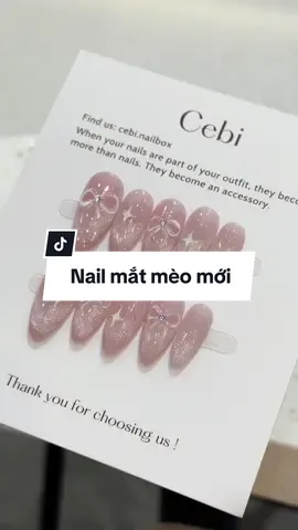 Mẫu mới mắt mèo dịu dàng @Nail box Cebi #nailbox #nailboxthietke #nailboxcebi 