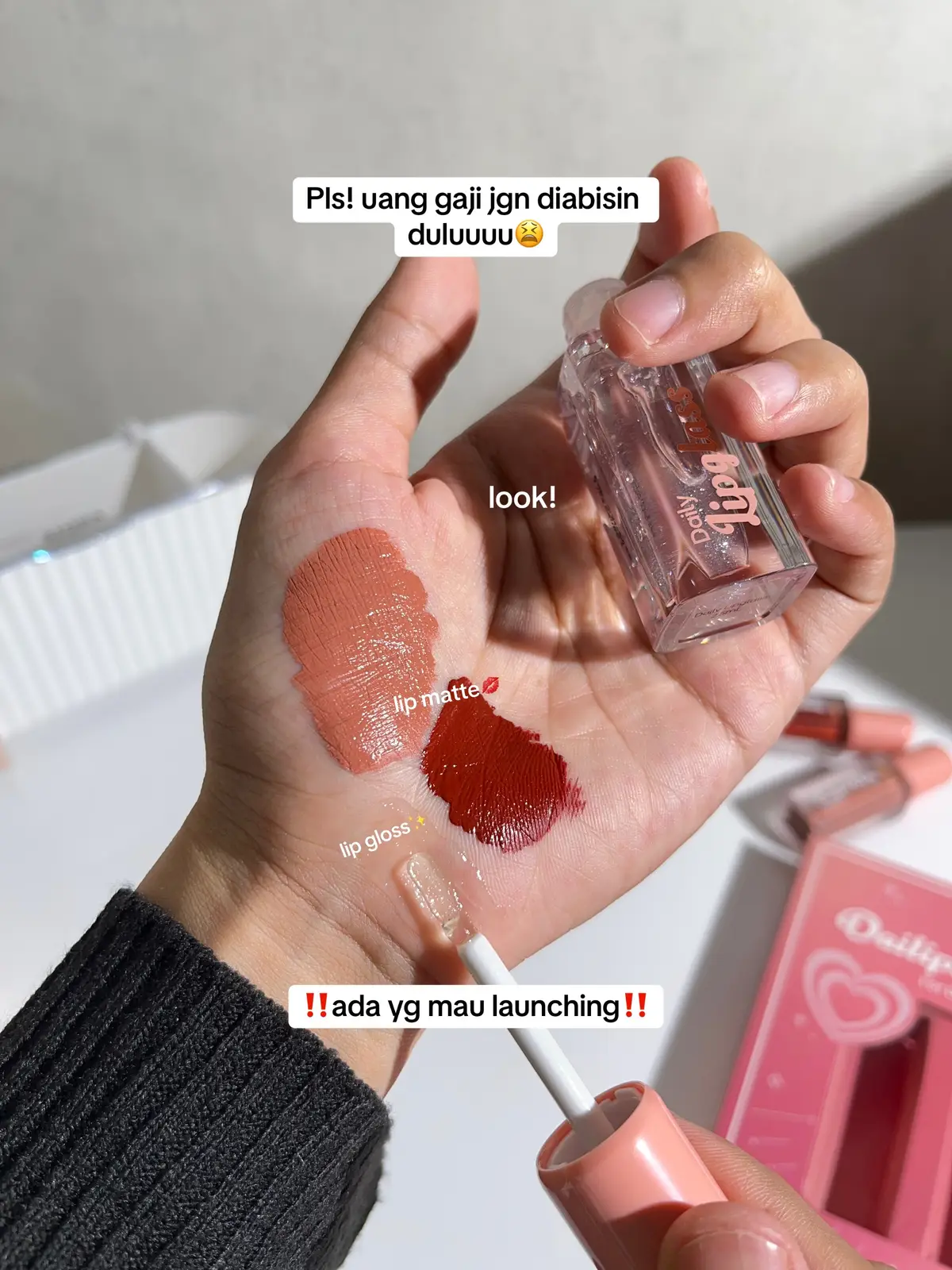 biar ga nyesel tungguin ini launching 7.7 plsss! ini super cakeppp😫  #lipmatte #lipgloss #ombrelips 