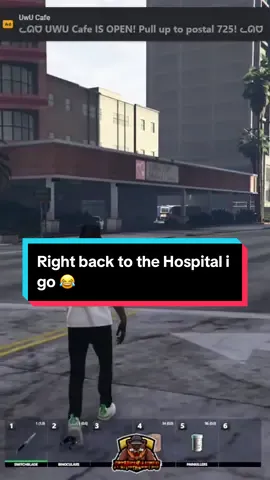 And…. Right back to the hospital 😂 #Twitch #clips #gta #gtarp #gta5 #rp #fail #fails #lol #funny #funnyvideos #goofy #laugh #gamers #gaming #streamer #fivem #fivemroleplay #roleplay #roleplayer #clutch #game #gtaroleplay #funnyclips #gtaclips 