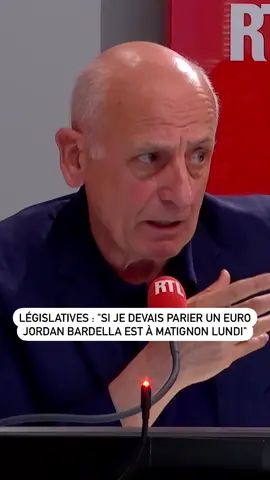 « Si je devais parier un euro, #JordanBardella est à Matignon lundi », #JeanMichelAphatie dans #RTLMatin 📻 L’intégralité sur rtl.fr et l’application #RTL ! 