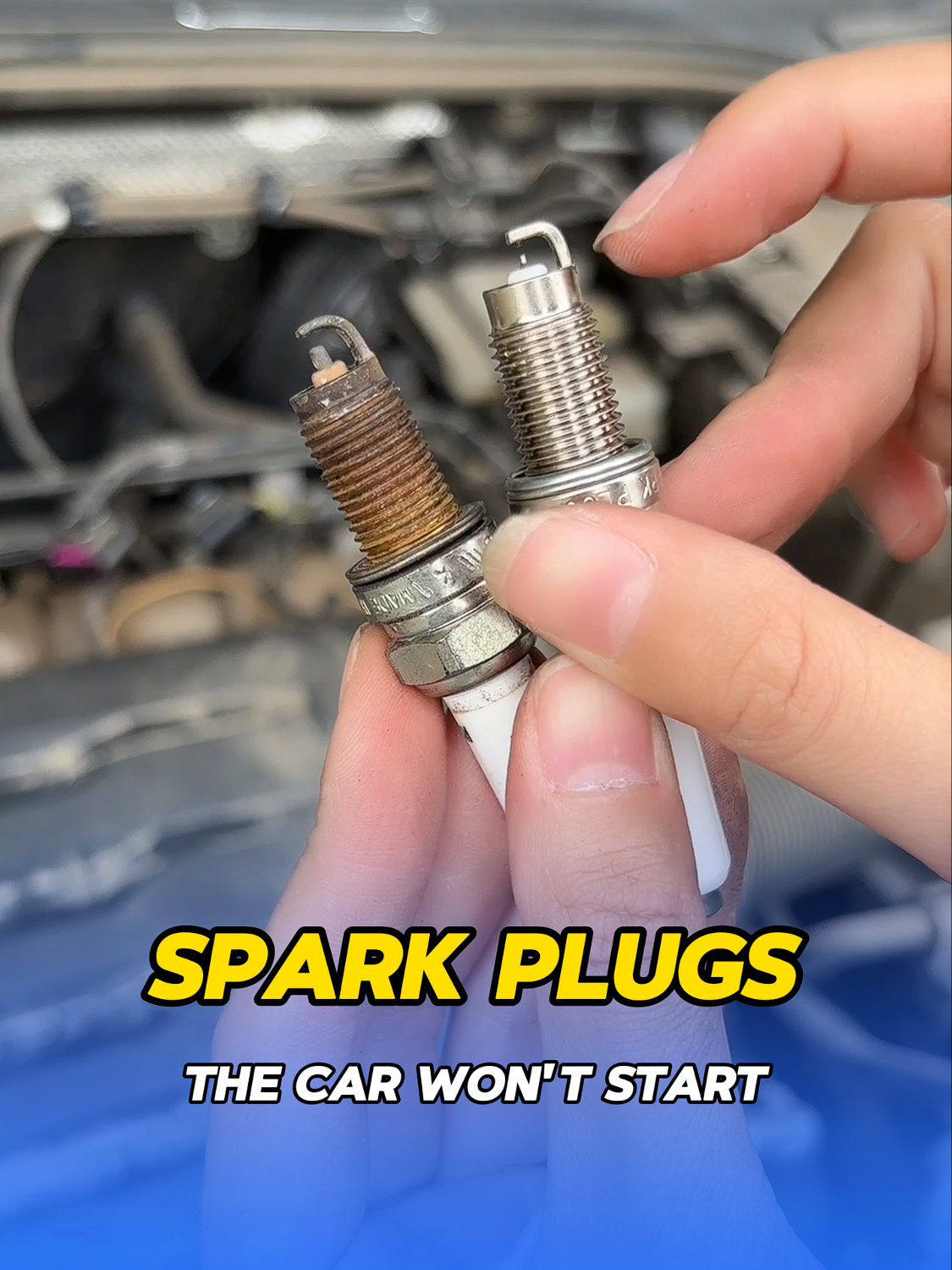 One of the solutions to the problem of aging spark plugs and car failure to start #carsafety #skills #car #fix#repair