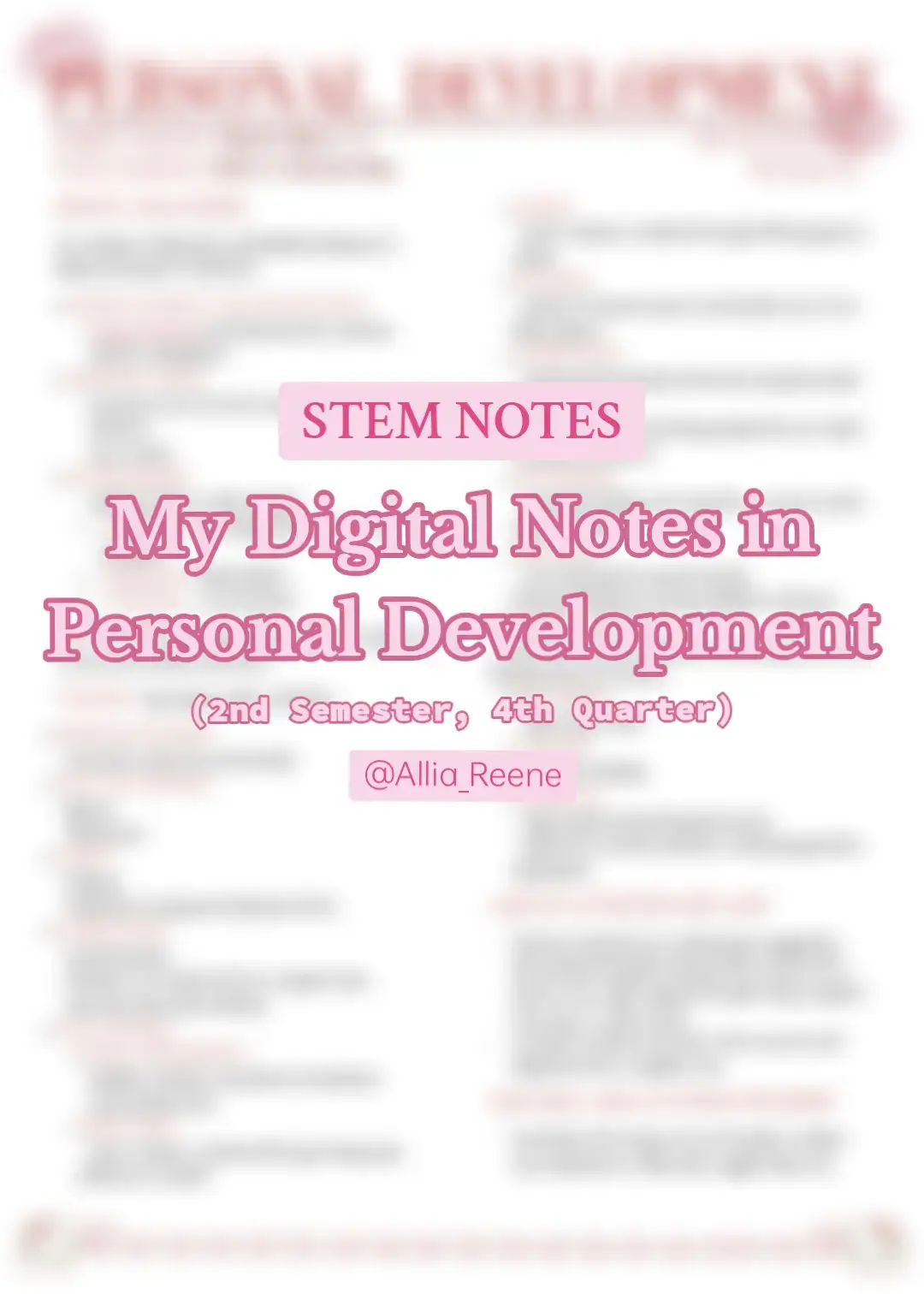 #digital #digitalnotes #reviewer #grade11 #stem #notes #school #fyo #fypシ゚ #for #fyp #personaldevelopment #semester #studytok #studywithme 