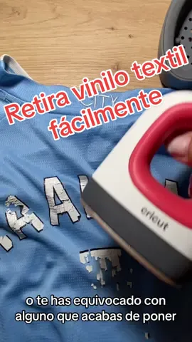 Trucazo para retirar vinilo textil de la tela con cualquier plancha 😉 #retirarviniltextil #vinilotextil #irononvinyl #trucoviral #cricutheatpress #cricutminipress #cricutmistake #camisetaspersonalizadas #vinilospersonalizados #tshirts #manualidadescomohobby #trucocricut #cricuttips #vinyltips 