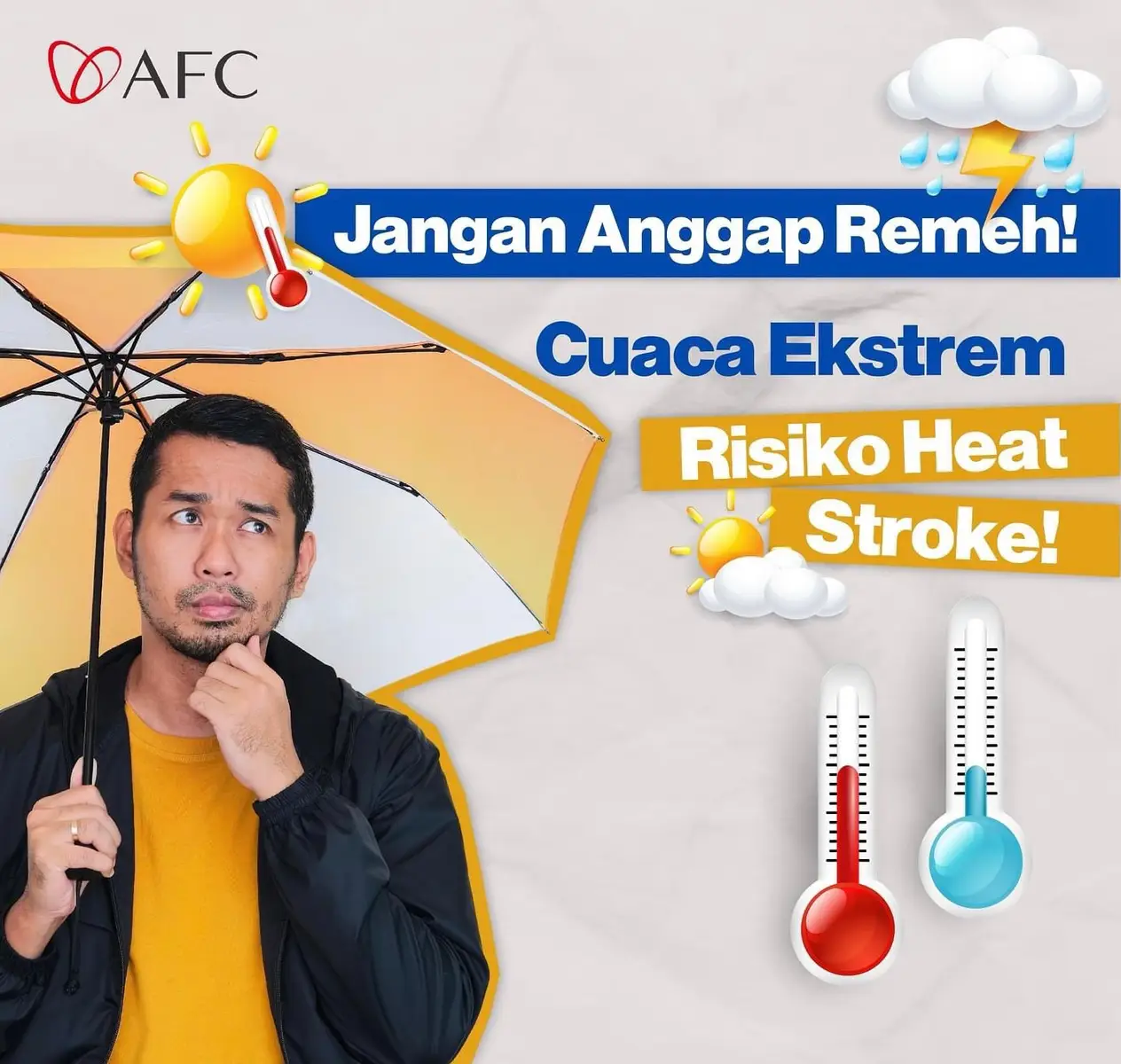 Waspada cuaca ekstrem yang bikin suhu makin panas! 🌞🔥 Waspadai heat str0ke dan jaga tubuh tetap fit dengan Utsukushhii. Simak info lengkapnya di atas! ☝️ #AFCLifescience #Utsukushhii