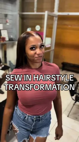 Sew in bundles install hair transformation with adore hair dye color #fyp #jamaica #jamaicatiktok #jamaicantiktok🇯🇲viral #sewin #quickweave #leaveoutsewin #hairinstall #hairstyle #hair 