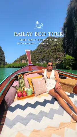 ล่องเรือหางยาว Luxury ฟีลๆ จอยๆ ปล่อยใจ ช่วง Green Season น่าเที่ยวกว่าที่คิด คนไม่แน่น ที่เที่ยวโล่งๆ ถ่ายรูปได้หลายมุม แนะนำเลย ไม่มาตอนนี้แล้วจะมาตอนไหน!!!! #TikTokกินเที่ยว #railayecotour #กระบี่ #tiktokพาเที่ยว #รีวิวกระบี่ 