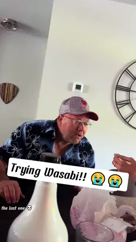 Trying Wasabi the first time 😭😭 #wasabi #scared #funny #funnyvideos #prank #viral #fyp #foryoupage 