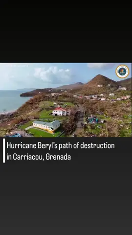 Hurricane Beryl ripped off roofs in Jamaica, jumbled fishing boats in Barbados and damaged or destroyed 95% of homes on a pair of islands in St. Vincent and the Grenadines before rumbling toward the Cayman Islands and taking aim at Mexico's Caribbean coast after leaving at least seven dead in its wake.  #fyp #news #hurrican #beryl  #grenada