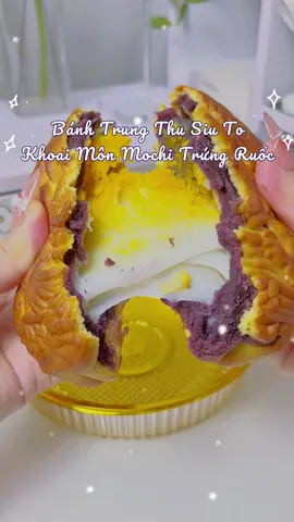 Ngon hơn mong đợi 🤤 Bánh Trung Thu Khoai Môn Mochi Trứng Ruốc hiệu Lâm Thuỷ. #food #banhtrungthu #mooncake #ancungtiktok #reviewanngon #unboxing #xuhuong #fyp 