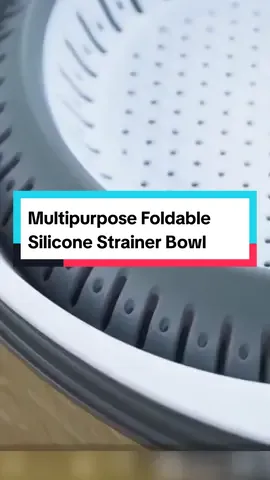 Foldable Silicone Strainer #strainer #foldable #collapsible #foryoupage #fyp #viral #trending #tiktokfinds #tiktokshop #kitchen 
