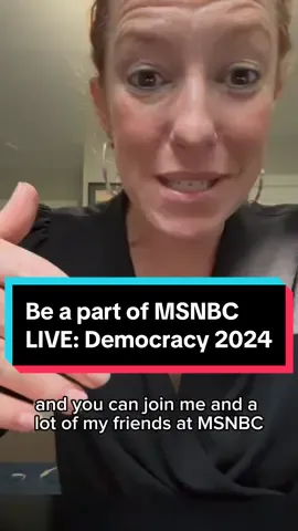 Join @TheRealPsaki and more for thought-provoking conversations about the most pressing issues of our time at “MSNBC Live: Democracy 2024,” our premiere fan event in Brooklyn, New York, on Saturday, September 7th. Click the link in bio for tickets.