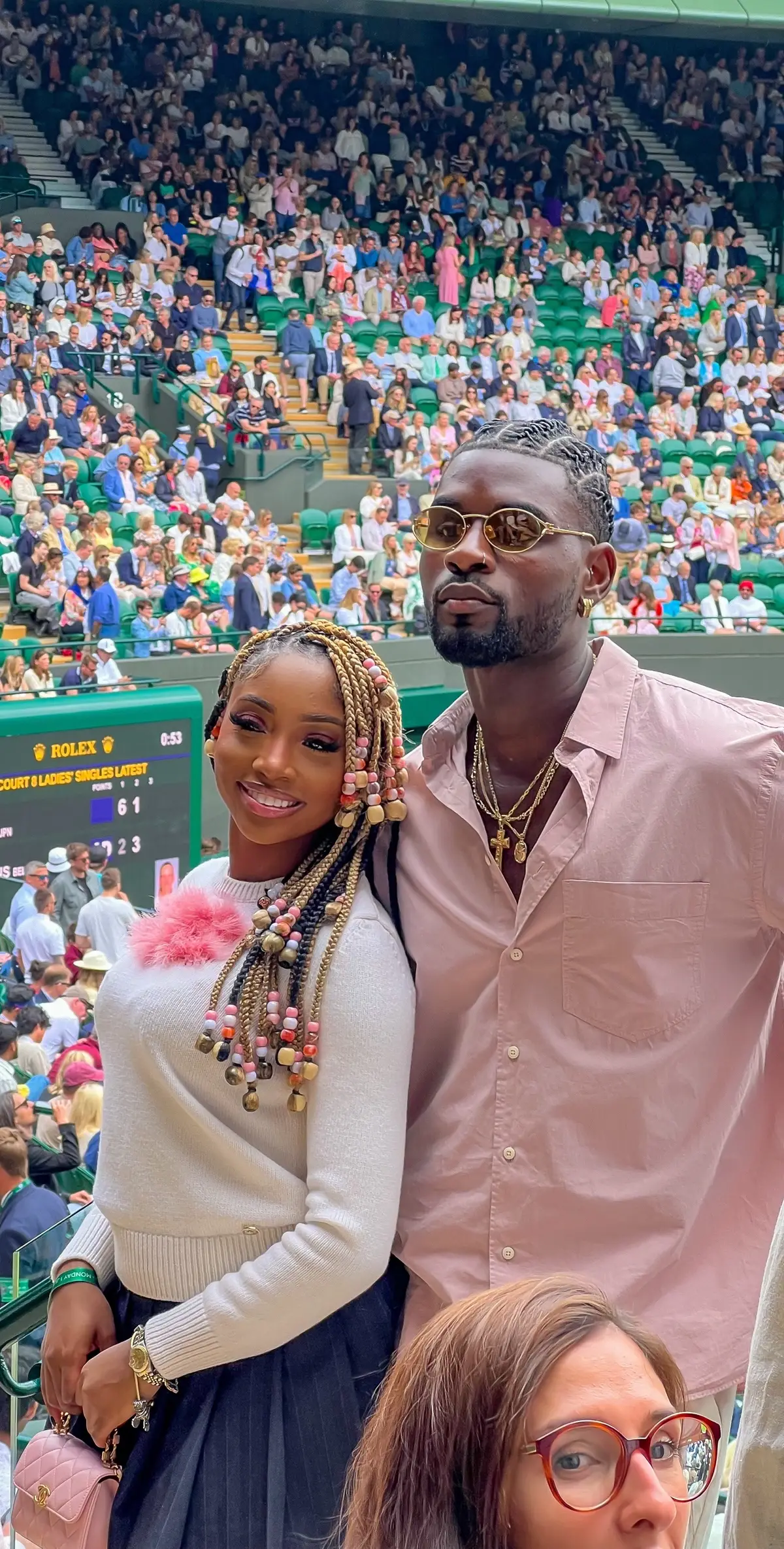 I love these full circle moments! Growing up and going to secondary school in Wimbledon to being invited to watch the game with the loml? You can’t really write it! 😭🎉🎾🩷@Dami Hope #fyp #wimbledon 