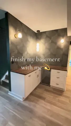 & by “finish my #basement with me” i do in fact mean “watch my vision come to life all thanks to an amazing contractor” 😌 
