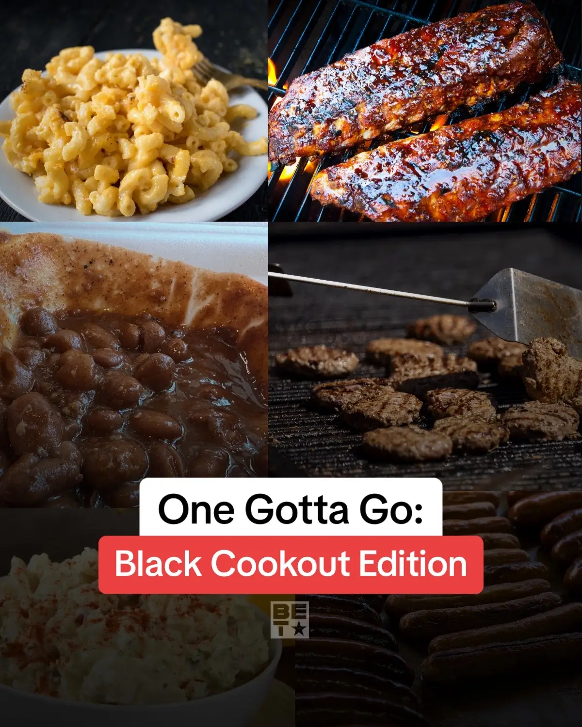 Cousins Chat: We know you'll be grilling today, so let's see which foods won't make the cut 👀. Let us know which food has to absolutely go when it comes to your cookout menu. And with your free time today, make sure you rewatch your favorite moments from this year's #BETAwards #Cookout 