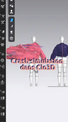 Quand la simulation bug dans #clo3d il y a toujours une explication! #clo3dfrance #clo3dfashiondesigner #clo3dfashion 