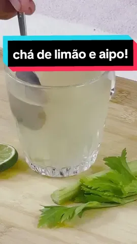 chá de limão com aipo