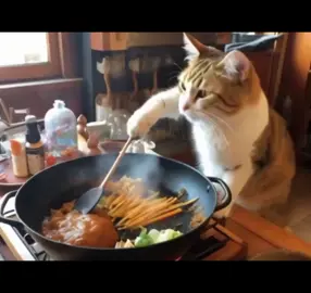 chef master cat eating food by itself 😂😂🤣🤣#kittycat #kitty #cat #catsofinstagram #fun #cute #fypviralシ #fypシviralシ2024 #foryouシ #foryoupageシ #fbreelsfypシ゚ #catsofinstagram #america #american #newyork 