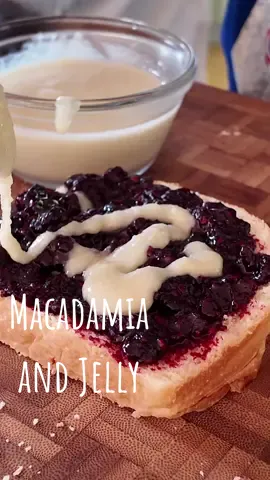 Levi makes homemade Macadamia butter and freshly picked black raspberry jam with fresh baked milk bread! A delicious PB&J variation! #cooking #toddlercooks #peanutbutterjelly #macadamia 