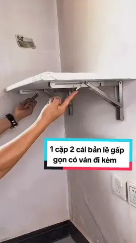 1 cặp (2 cái) bản lề gấp thông minh, giá ke đỡ bàn gấp gọn treo tường. Nó chịu được lực nặng 80kg, tiết kiệm không gian diện tích của ngồi nhà, quá tiện lợi và thiết thực, bạn nào cần thì mua về dùng nhẹ, cảm ơn các bạn! #banlethongminh #banle #banlegapthongmimh #banlegap #nhadep #bangapgon #xuhuongtiktok