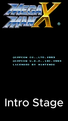 Mega Man X: Intro Stage #tiktokgaming #snes #retrogaming #megaman