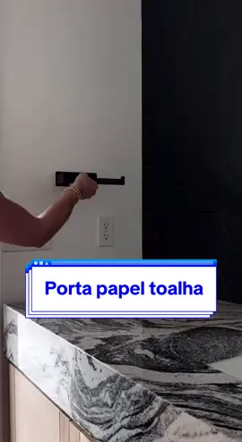 Porta Papel Toalha Suporte de Parede auto adesivo, sem perfuração. Link nos comentários! #fyp #shopee #achadinhosdashopee 