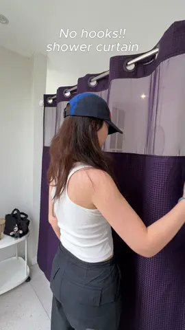 Transform your bathroom with no-hooks curtains – quick and stylish!#showercurtain #easyupgrade #20385