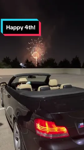 #BMW #convertible life has its perks! Especially for the #4thofjuly! #fireworks #droptop #topdown #dealershiplife #gtbmw #bmw135i #135i #n54 #bmw1series #dallas #dfw #bmwcar #bmwcars #caroftiktok #carsoftiktok #foryou #fyp #fy #fypシ゚ @BMW USA 