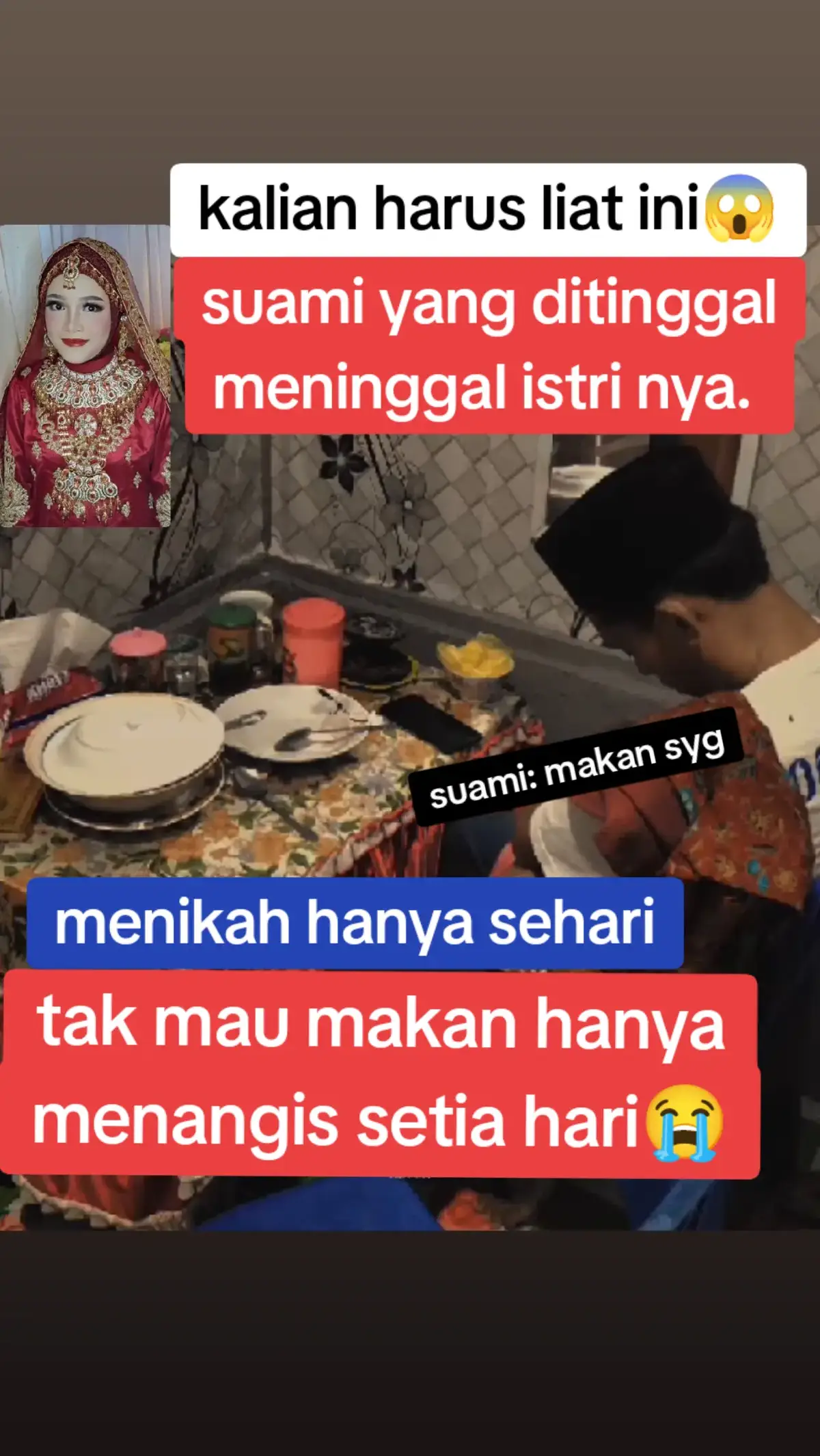 suami yang ditinggal meninggal istri nya terlihat menangis didepan tempat makan #meninggaldunia #pengantinviral #sedangtrending #selingkuhviral #selingkuh #beritaviral #beritahariini #viralvideo #beritatiktok #soundtiktok #lagitrending #perselingkuhan #kisahsedih #ceritasedih 