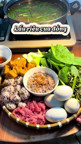 Lẩu riêu cua đồng #monngonmoingay #lẩucua #LearnOnTikTok 