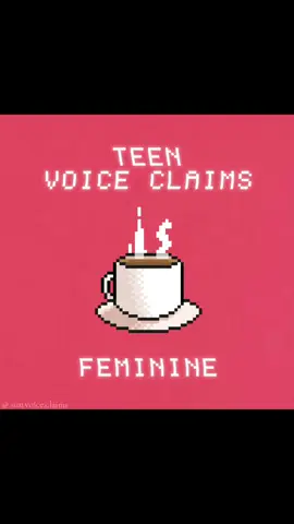 Replying to @glassy.vex  Feminine Teen Voice Claims ☕️❣️ || (NOT MY AUDIO) #voiceclaimideas #voiceclaim #voiceclaims #feminine 