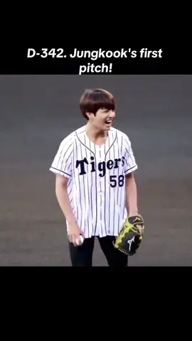 In June 2017, BTS was came to be special guests at the professional baseball game between the Hanshin Tigers and the Hokkaido Nippon-Ham Fighters at the Hanshin Koshien Stadium. Here, Jungkook was scheduled to throw the first pitch.  Jungkook's pitch made it straight into the catcher's mitt without bouncing, and one of the team members watching commented that it may have been thrown at over an impressive speed of 100km. Even just throwing the ball without it bouncing and into the range of the catcher's mitt is an impressive feat in and of itself. He was pictured in news online and offline, and some news articles said things like 