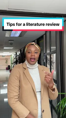 Replying to @lesego What is a literature review ?  Dr Ekeminiabasi Eyita-Okon shares some tips for a literature review #literaturereview #methodology #research #tips #university #researchpaper #postgradlife #studentproblems #witsuniversity #reasercher #satiktok🇿🇦 #academicresearch #methodology #witsuniversity 
