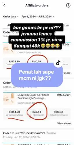 hurmmm penat commission 1% je #foryoupage #fyp #affiliatemarketing  