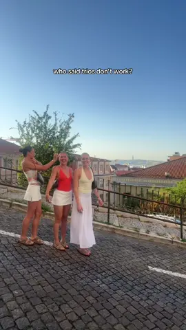 best trio you’ll find #europesummer #portugal #BestFriends #travel 