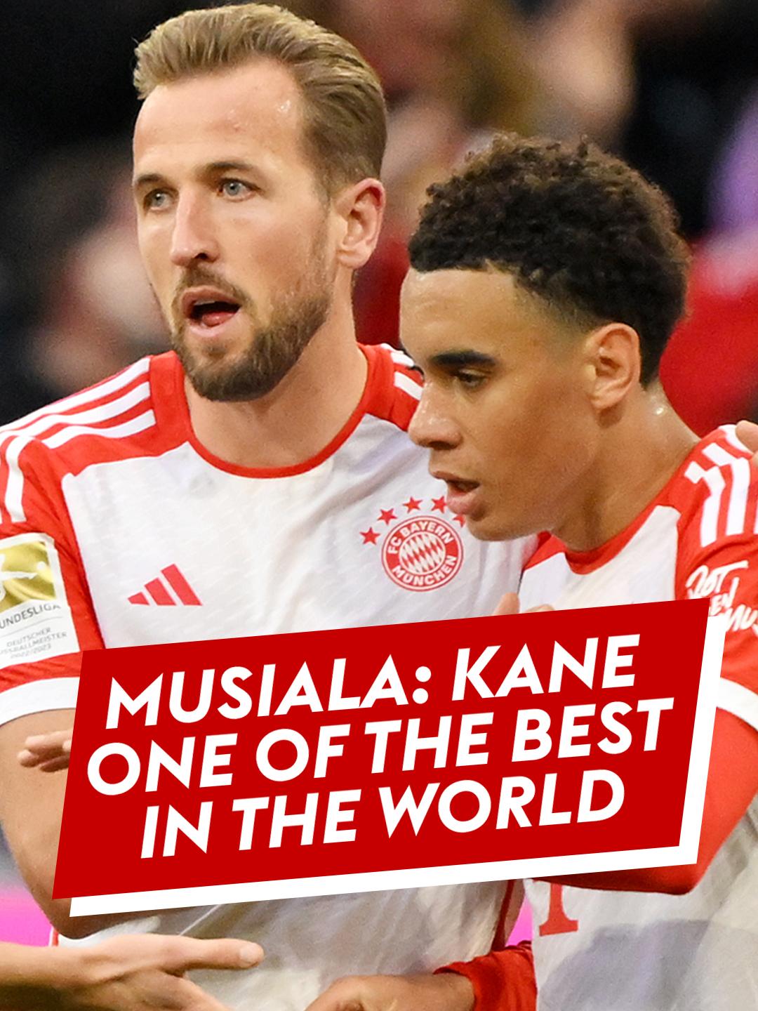 Germany's Jamal Musiala heaps praise on his Bayern Munich team-mate Harry Kane 🙌 #football #footballtiktok #harrykane #germany #england