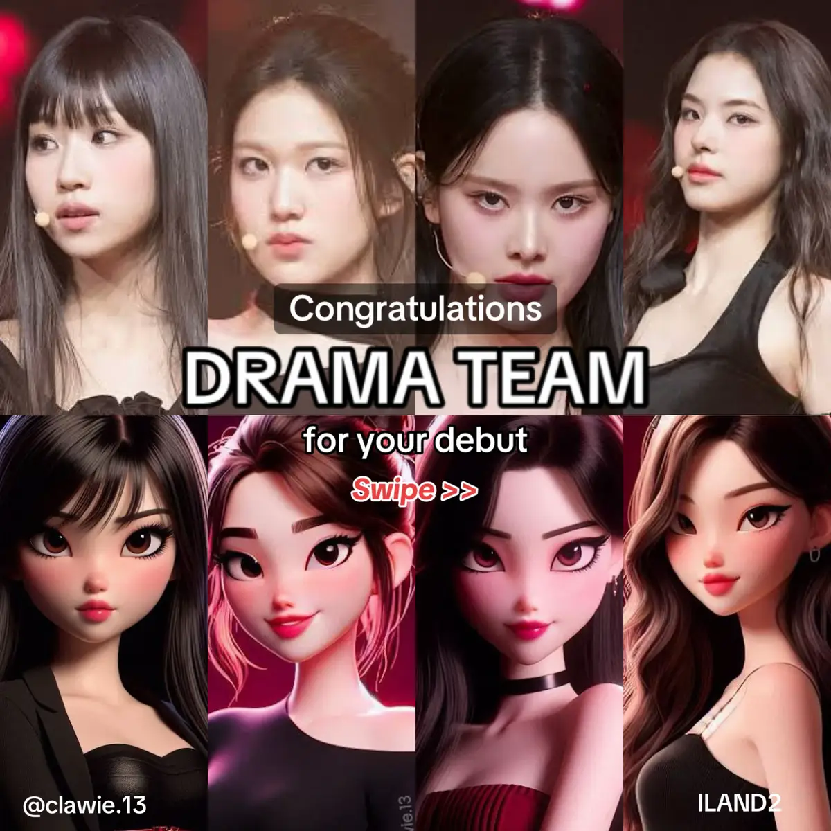 Since my followers misses thus kind of contents here it is! Congratulations Drama team on tour debut as IZNA #iland2 #mnet #iland2edit #bangjeemin #jeemin #jeeminrunext #jungeun #jiyoon #mai #tomiokamai #kpopfyp #aicharacters@mnet_tiktok_official 