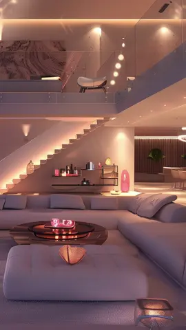 Ever dream of a living room like this? 😍✨ Step into luxury with this stunning, modern living space. What's your favorite part? #FuturisticDesign #LuxuryInteriors #ModernLiving #InteriorGoals #ArchitectureLovers #DesignInspiration #HomeOfTheFuture #ElegantInteriors #SpiralStaircase #highenddesign #LuxuryHomes #futurehome #interiordesign 