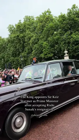 Rishi Sunak resigns as Prime Minister and King Charles appoints Sir Keir Starmer as his third Prime Minister #kingcharles #theking #kingccharleiii #primeminister #keirstarmer #rishisunak #fyp #buckinghampalace #london