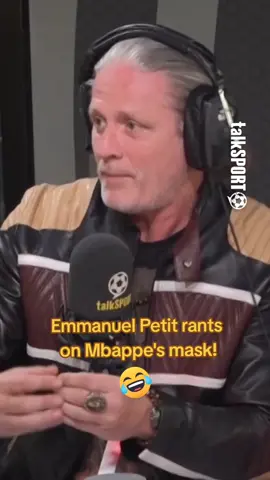 Emmanuel Petit has had enough of Mbappe's mask discussion! #fyp #foryou #foryoupage #EURO2024 #euro #france #footballtiktok #Soccer #france🇫🇷 #mbappe #psg #realmadrid 